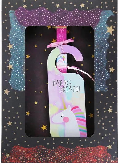 Πασχαλινή Λαμπάδα Synchronia Ταμπέλα Πόμολου Μονόκερος Φούξια