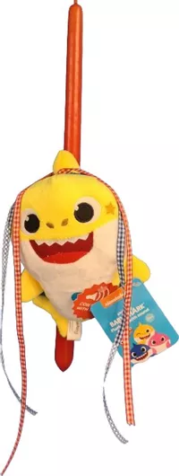 Πασχαλινή Λαμπάδα με Λούτρινο Baby Shark με Ήχο 17cm Κόκκινο