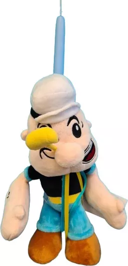 Πασχαλινή Λαμπάδα με Λούτρινο Popeye 30cm Γαλάζιο