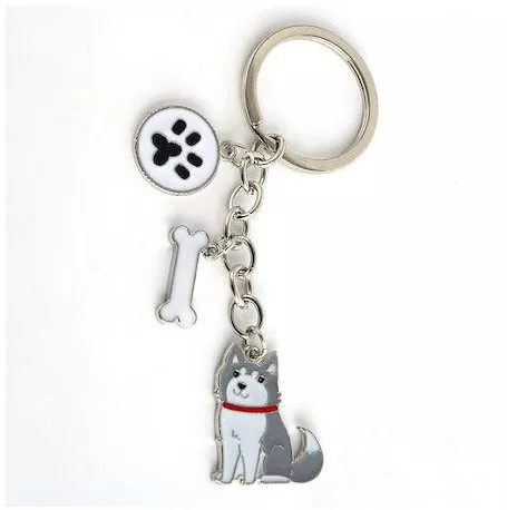 Μπρελόκ Avra Toys 8134 Σκύλος Husky από Μέταλλο Πολύχρωμο
