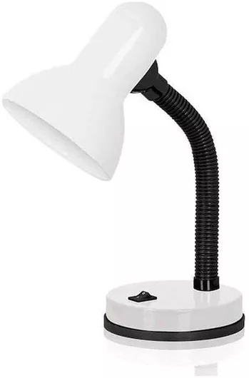 Fos me Φωτιστικό Γραφείου με Εύκαμπτο Βραχίονα Λευκό