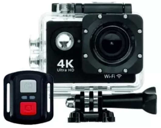 Action Camera 4K Ultra HD Αδιάβροχη Μαύρη