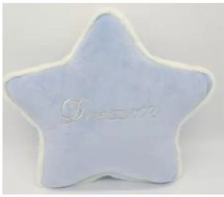 Διακοσμητικό Μαξιλάρι Κούνιας Natural Home Velvet Dream Αστέρι Γαλάζιο