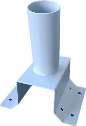 Βάση Φωτιστικού Atman Μεταλλική Δρόμου 100W Φ6x14.6x10cm Λευκό