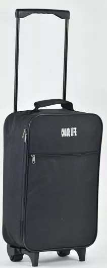 Βαλίτσα Καμπίνας Colorlife 18696-01 Υφασμάτινη 53x30x16cm 45lt Μαύρο ...