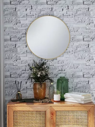 Ταπετσαρία Τοίχου vidaXL με Κόλλα 3D Υφασμάτινη Γκρι