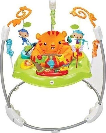 Βρεφικό Παιχνίδι Δραστηριοτήτων Fisher Price Baby Jumper Jumperoo Λιονταράκι με Μουσική για 6+ Μηνών