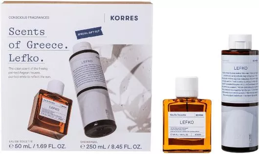 Σετ Αρωμάτων Korres Lefko Eau De Toilette 50ml & Αφρόλουτρο 250ml