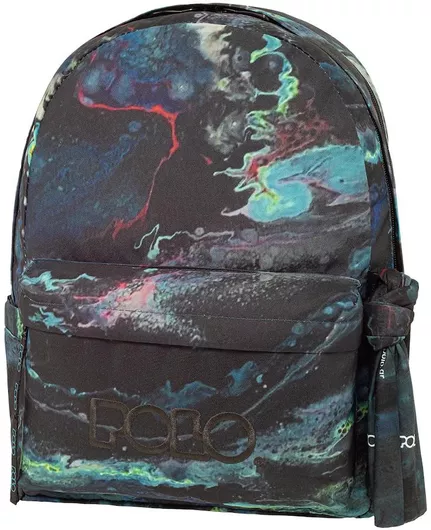 Σχολική Τσάντα Polo Original Γυμνασίου/Λυκείου Πλάτης Double Scarf Πολύχρωμο