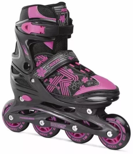 Rollerblades Roces Jokey 3.0 400846-002 Αυξομειούμενα Inline Παιδικά Size 30-33 Μαύρο/Ροζ