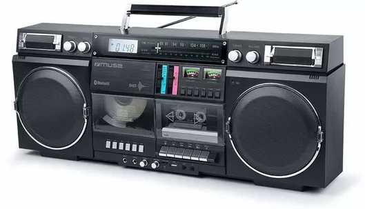 Ραδιοκασετόφωνο Bluetooth/CD Player/MP3 Player/USB/Κασετόφωνο/Ραδιόφωνο Μαύρο