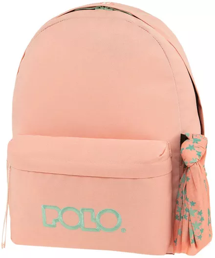 Σχολική Τσάντα Γυμνασίου/Λυκείου Πλάτης Polo Original Scarf Ροζ