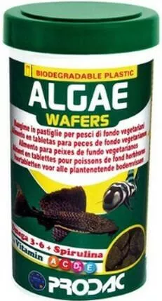 Τροφη Prodac Algae Wafers για Ψάρια σε Ταμπλέτες με Σπιρουλίνα 250ml 125gr