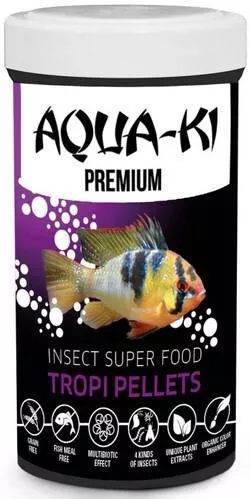 Τροφη Benelux Aqua-Ki Tropi Pellets για Τροπικά Ψάρια με Σπιρουλίνα 100ml 55gr 