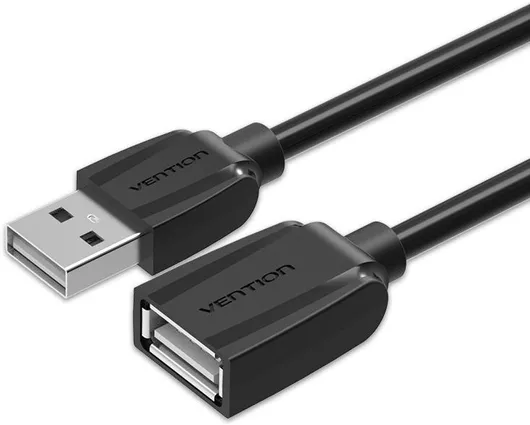 Καλώδιο Vention USB 2.0 USB-A male σε USB-A female 1m VAS-A44-B100 Μαύρο