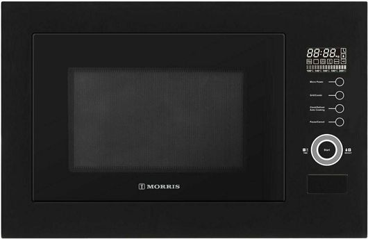 Φούρνος Μικροκυμάτων Morris B6128MW Εντοιχιζόμενος με Grill 25lt Μαύρο