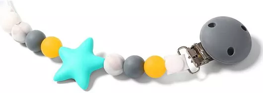 Κλιπ Πιπίλας Babyono BN719/05 από Σιλικόνη Πολύχρωμο