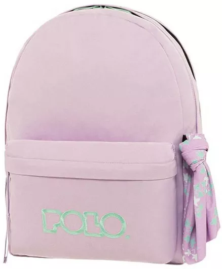 Σχολική Τσάντα Πλάτης Γυμνασίου / Λυκείου Polo Original Double Λιλά
