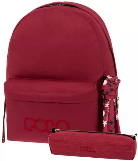Σετ Σχολική Τσάντα Polo Original με Κασετίνα & Πορτοφόλι 3τμχ