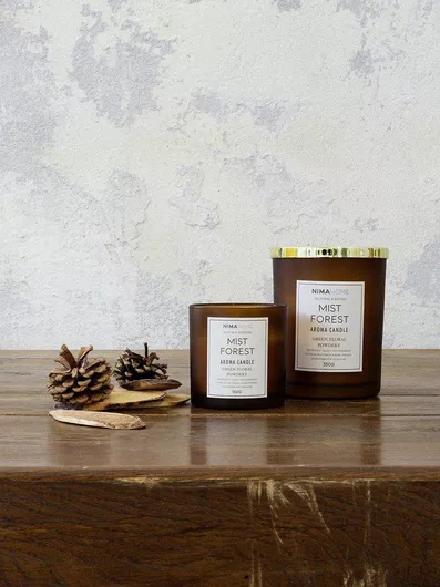 Κερί Αρωματικό σε Βάζο Forest Mist Ροζ