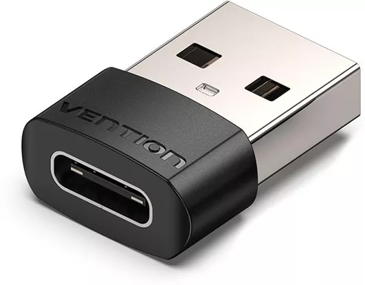 Μετατροπέας Vention USB-A male σε USB-C female CDWB0 Μαύρο