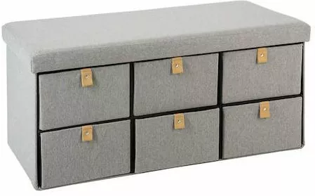 Έπιπλο Εισόδου με Παπουτσοθήκη & Παγκάκι 76.5x38x38cm