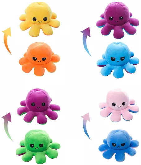 Λούτρινο Χταπόδι 20cm Τυχαία Επιλογή Χρώματος