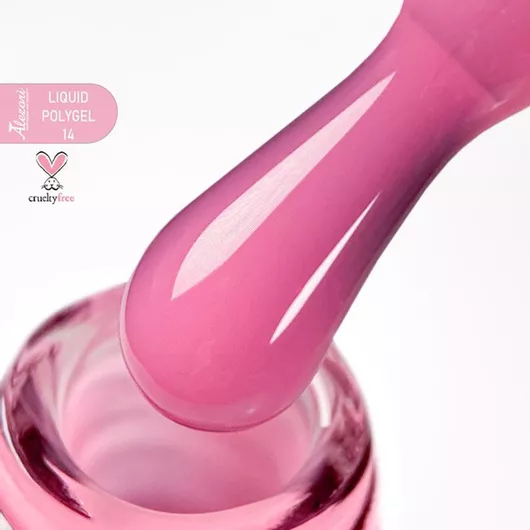 Acrygel Νυχιών Alezori Liquid Polygel 14 Ροζ 15ml