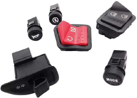 Διακόπτης Μοτοσυκλέτας Piaggio 10540-132 για Fly / Ctw05 Σετ 6τμχ