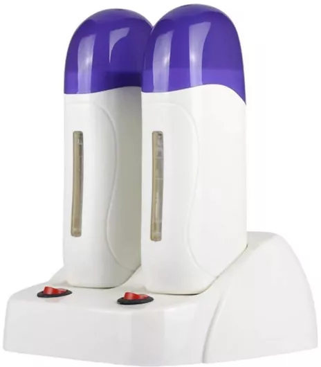 Κεριέρα Αποτρίχωσης Διπλή για Κερί Roll on 100ml με Βάση 40W