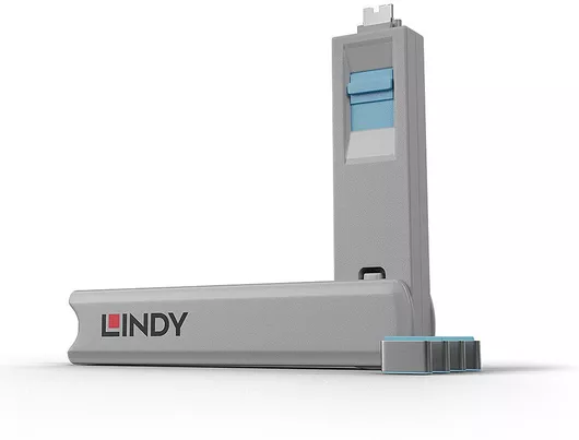 Port Blocker Lindy USB-C 1τμχ Μπλε