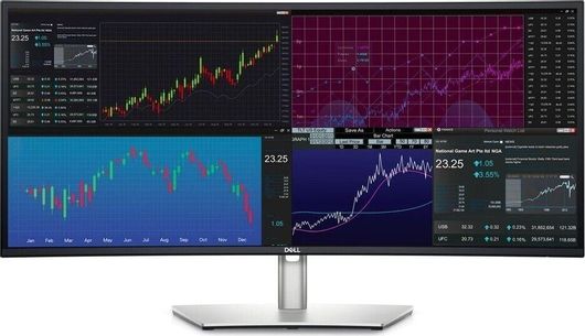 Dell UltraSharp U3423WE Ultrawide IPS Curved Monitor 34" QHD 3440x1440 με Χρόνο Απόκρισης 5ms GTG
