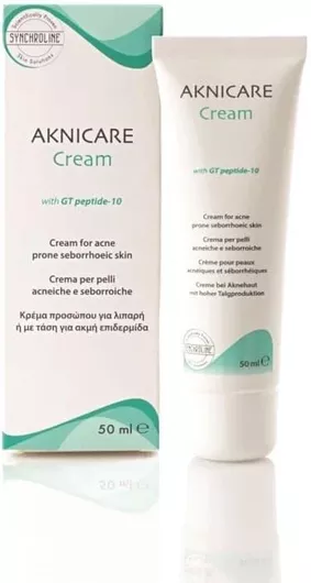 Ανδρική Κρέμα Προσώπου Synchroline Aknicare Ενυδατική για Λιπαρές Επιδερμίδες κατά των Ατελειών & της Ακμής 50ml