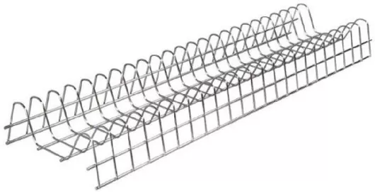 Πιατοθήκη Ντουλαπιού 96.5cm Μεταλλική Ασημί