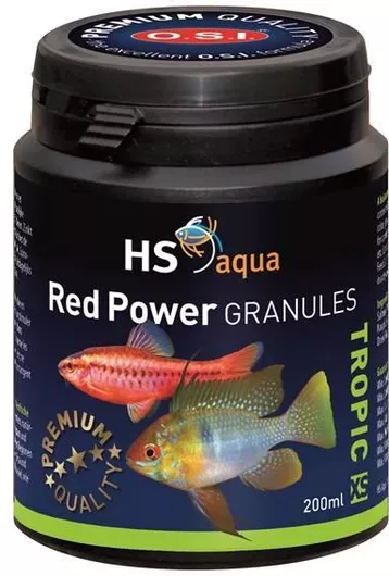 Τροφή Ψαριών HS Aqua Food Red Power Granules για Τροπικά Ψάρια 200 ml