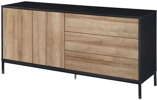 Μπουφές Liberta από Μοριοσανίδα με Συρτάρια 75.5x45.5x150cm Καφέ