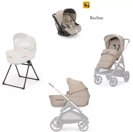 Καρότσι Μωρού Inglesina Aptica Quattro Darwin RC Σύστημα Μεταφοράς Pashmina Beige / Paladio Black από Νεογέννητο