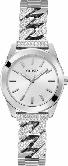 Γυναικείο Ρολόι Guess GW0546L1 με Μεταλλικό Μπρασελέ Ασημί