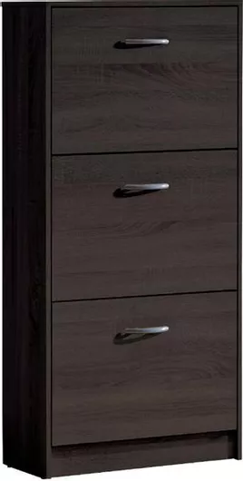 Ξύλινη Παπουτσοθήκη με 3 Ράφια 53x24x113cm