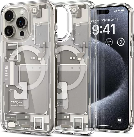 Θήκη Κινητού Spigen Ultra Hybrid Mag Back Cover για iPhone 15 Pro MagSafe Μπεζ
