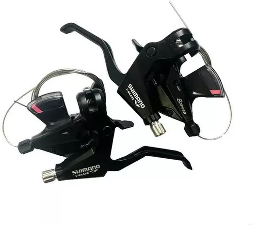 Σετ Λεβιέδες Ταχυτήτων Ποδηλάτου Shimano ST-M310-L-2 3x8SP για V-Brake