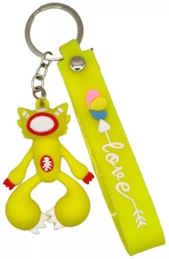 Μπρελόκ 3D Poppy Playtime Huggy Wuggy Killy Willy 9642-k Κίτρινο