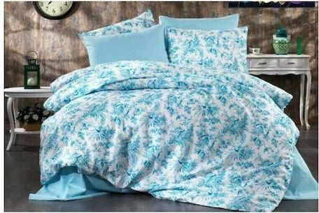 Μαξιλαροθήκες Ζεύγος MayHome με Φάσα 50x70cm Γαλάζιο