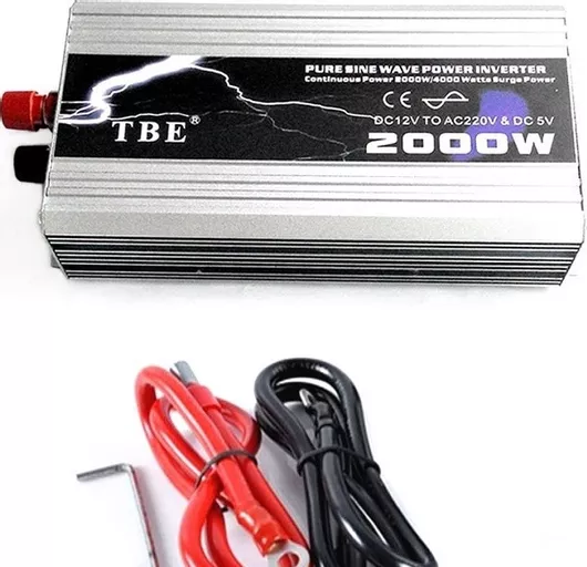 Inverter Αυτοκινήτου Καθαρού Ημιτόνου 2000W για Μετατροπή 12V DC σε 220V AC