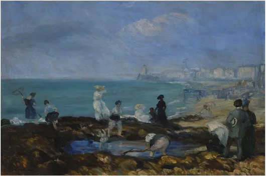 Πίνακας Beach at Dieppe by William James Glackens 50x40cm