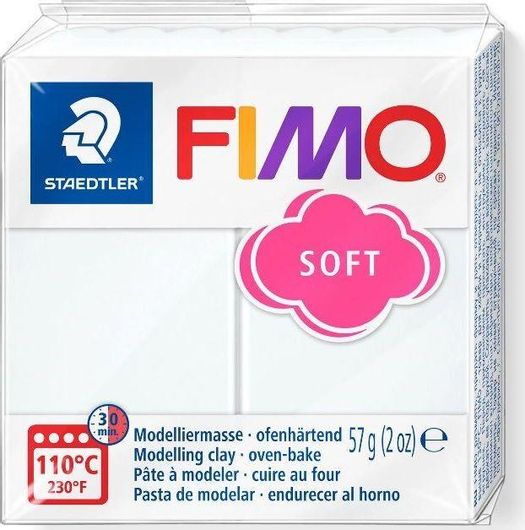 Πηλός Staedtler Simo Soft 57g Λευκό