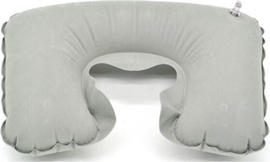 Μαξιλαράκι Ταξιδίου Vita Orthopaedics Neck Travel Φουσκωτό Πολυεστερικό με Θήκη Μεταφοράς 47x30cm Γκρι