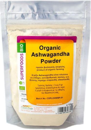 Ashwagandha HealthTrade Bio σε Σκόνη 100gr