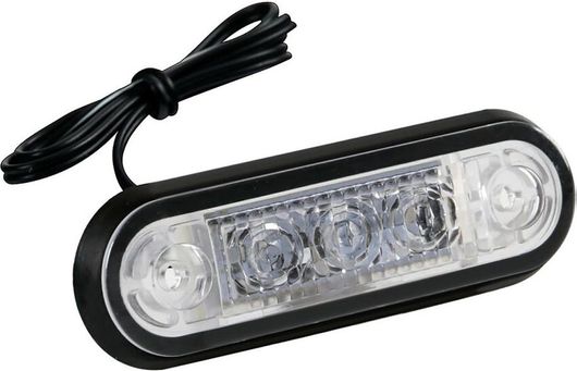 Φως Όγκου Φορτηγού Lampa 3LED SMD 85mm 12 / 24V 20τμχ Λευκό