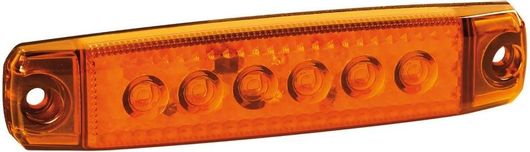 Φως Όγκου Φορτηγού Lampa 6LED SMD 96mm 12 / 24V 20τμχ Πορτοκαλί